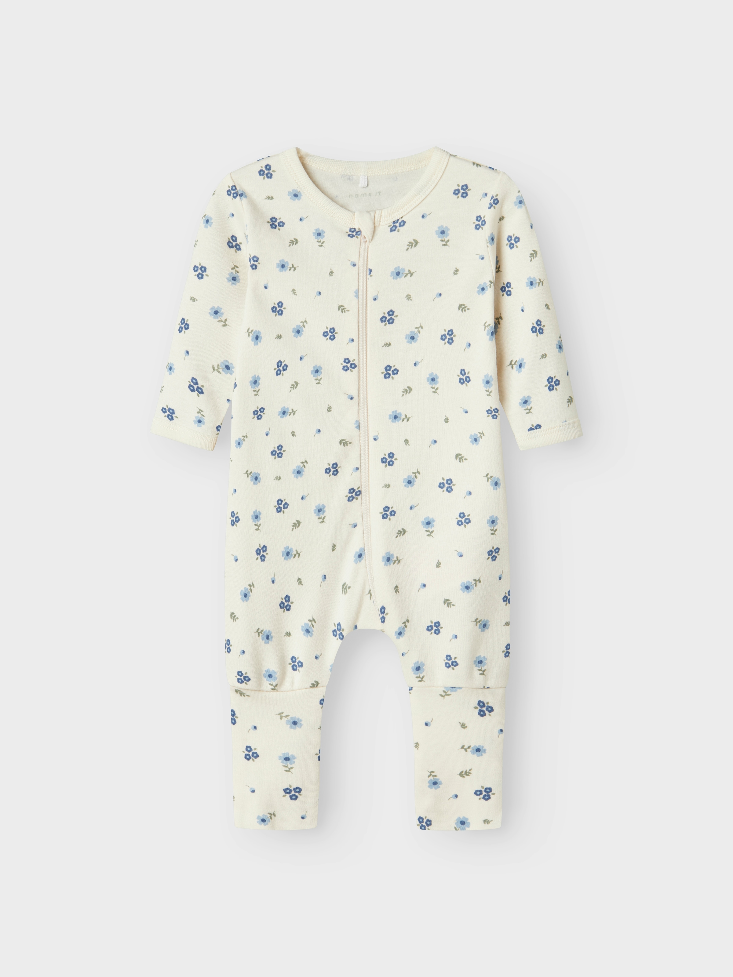 Name It Pyjama »NBFNIGHTSUIT 2P ZIP FF JET FLOWER NOOS« Packung, 2 Stk. tlg.,