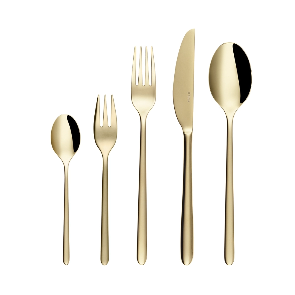 Sola Sira PVD Besteckset 16-tlg. Champagne