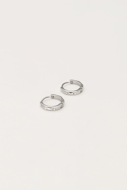 Kleine oorringen met strass