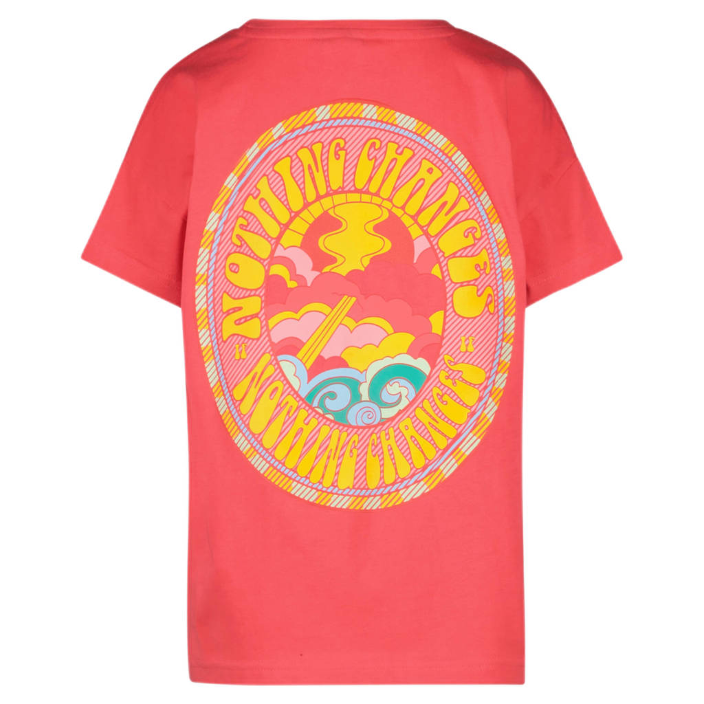 Cars T-shirt FAJAH met backprint fuchsiaroze