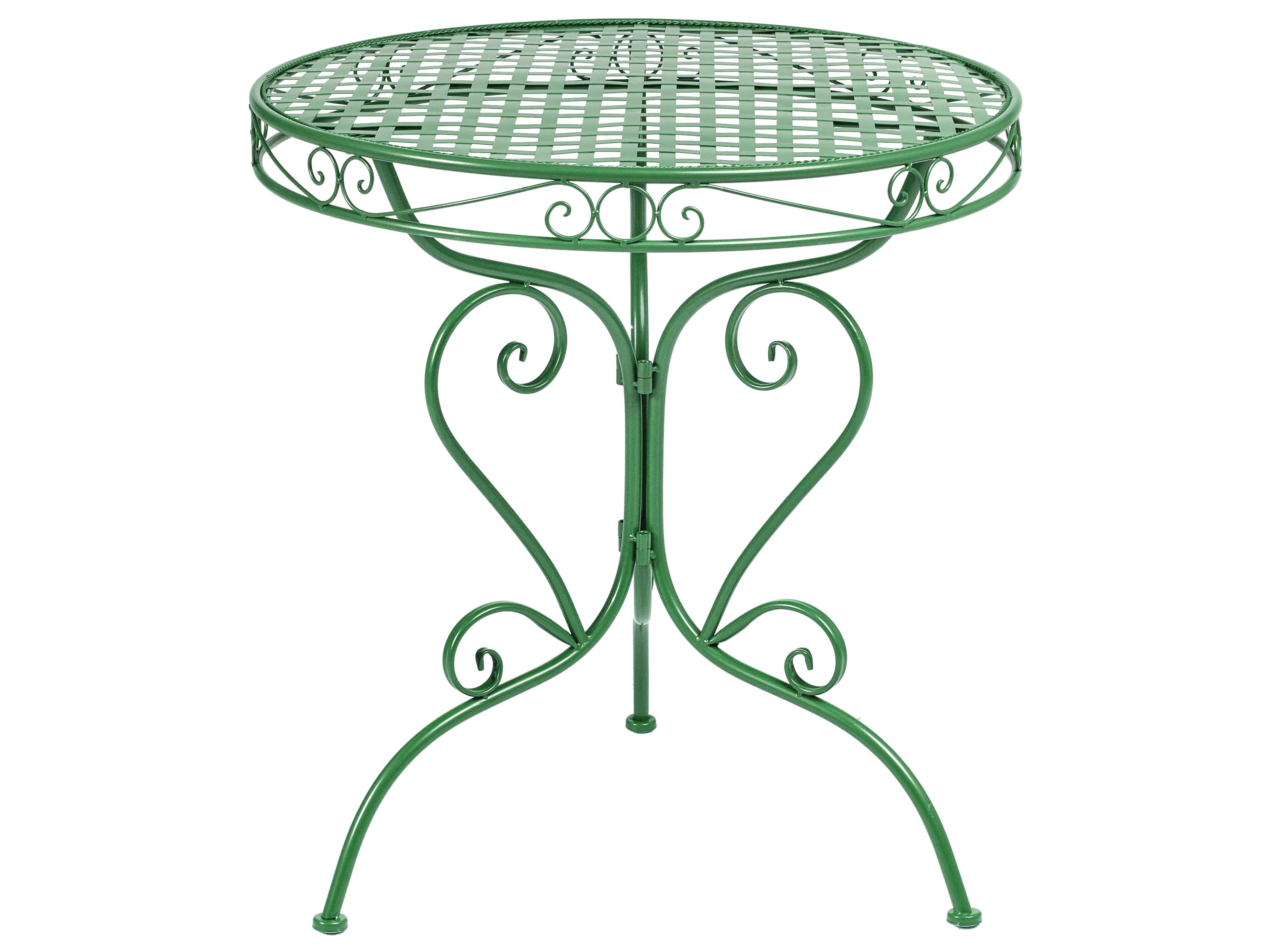 Bistrotafel ALBINIA 70 cm 70 cm Metaal Groen