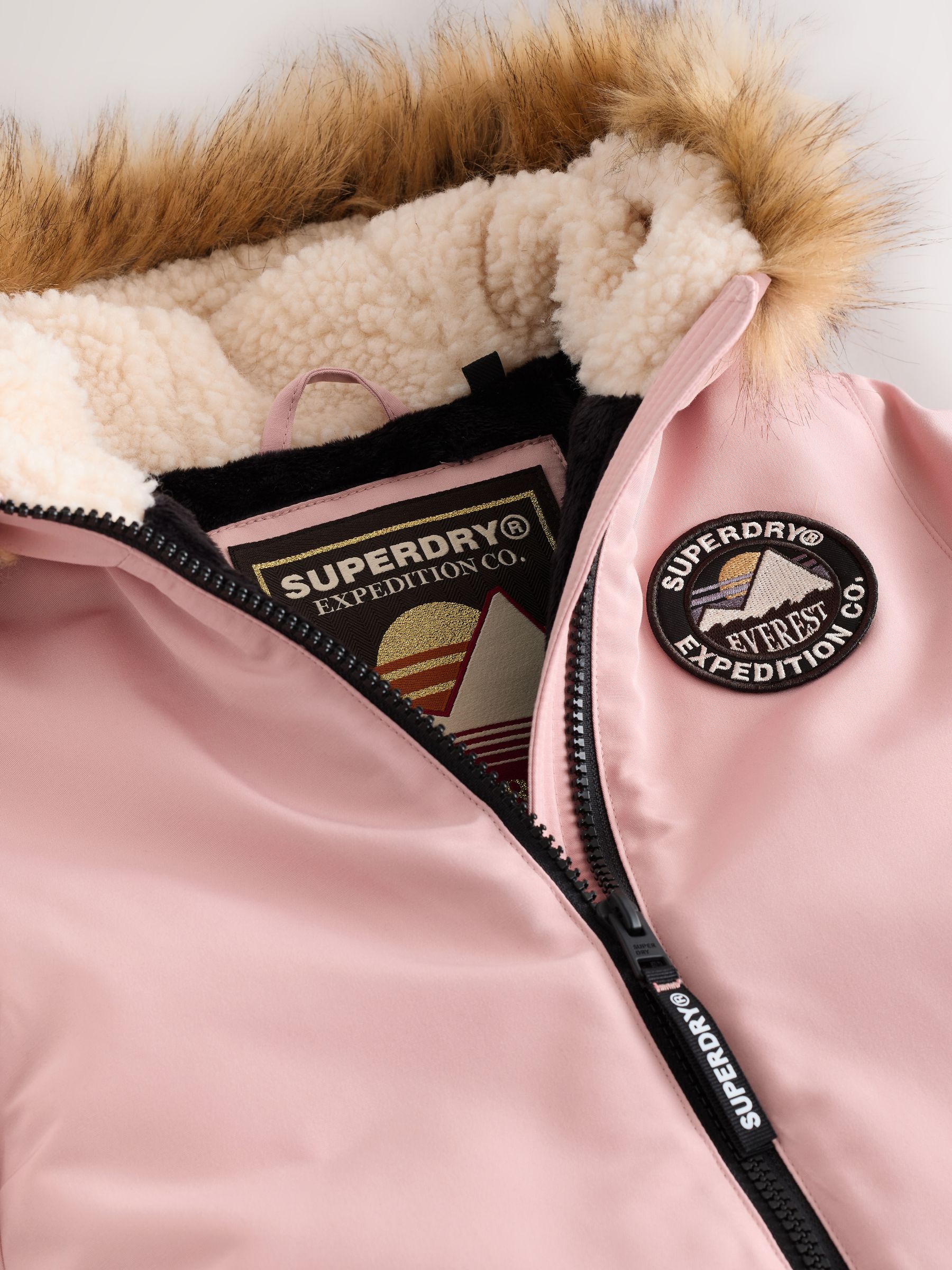 Lichtroze - Superdry Everest sneeuwpak