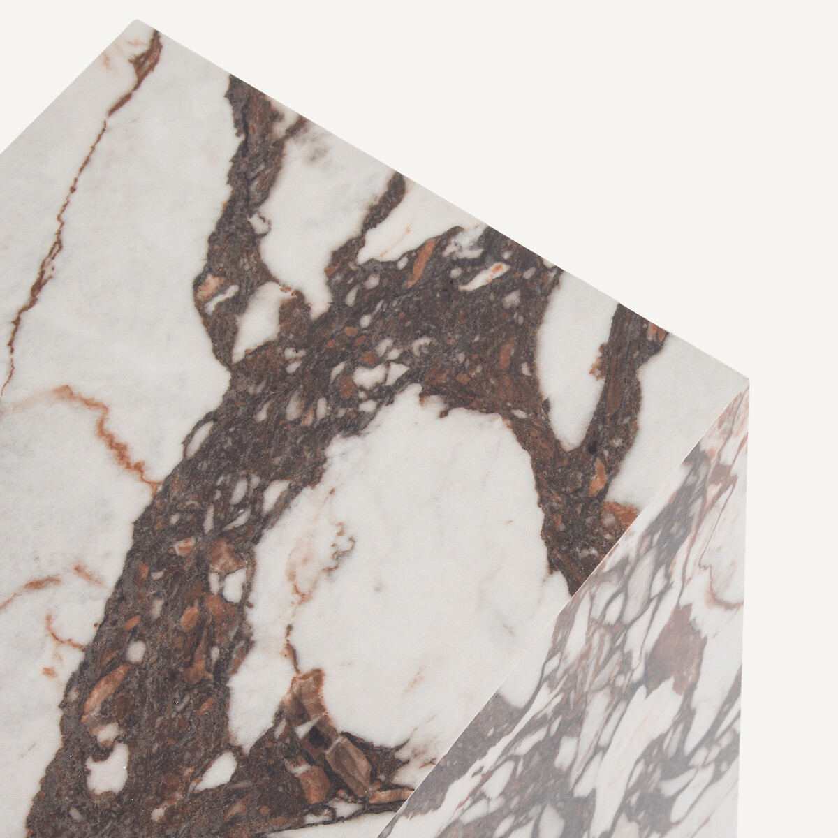 AM.PM<br>Mesa lateral, cerâmica com efeito mármore, Alcana