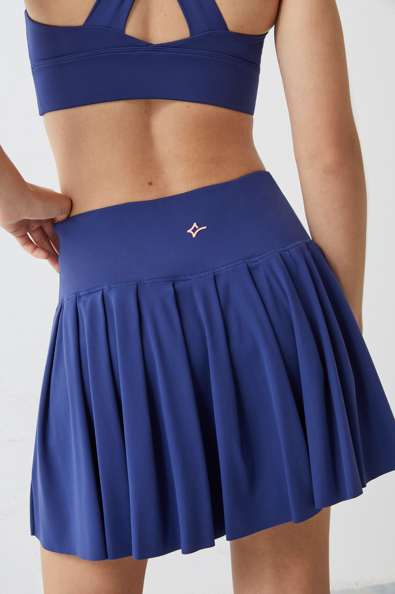 Falda malla interior azul - azul