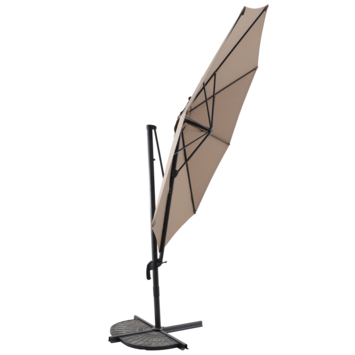 Zweefparasol Miami Taupe
