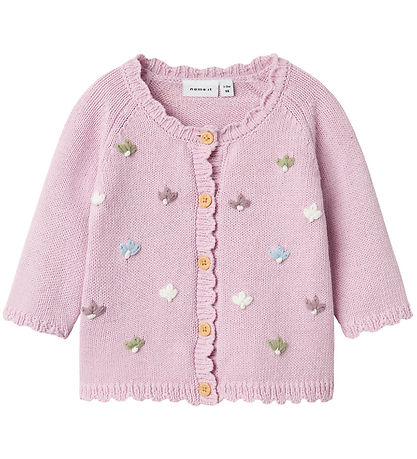 Name It Cardigan - Strick - NbfBilili - Winsome Orchid m. Blume