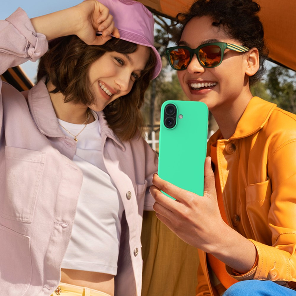 iPhone 16 Silikon Case Hülle - Türkis