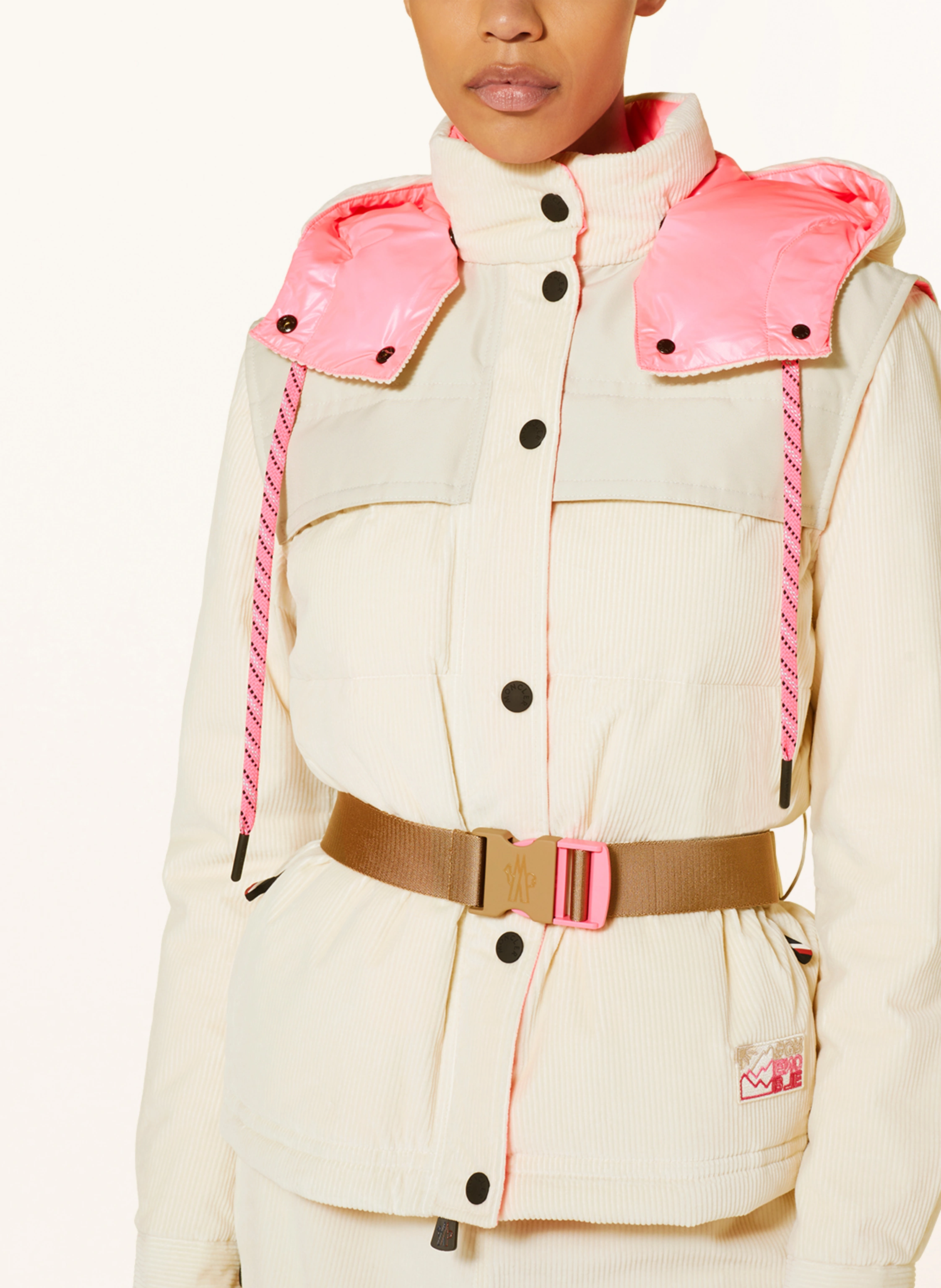 MONCLER GRENOBLE Daunenjacke TETRAS mit abnehmbarer Kapuze und Ärmeln
