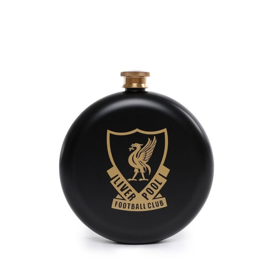 Liverpool Flasque Liverbird Logo - Noir/Doré