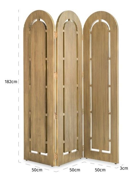 Kamerscherm 212372 Macallen B150 x D3 x H182 cm