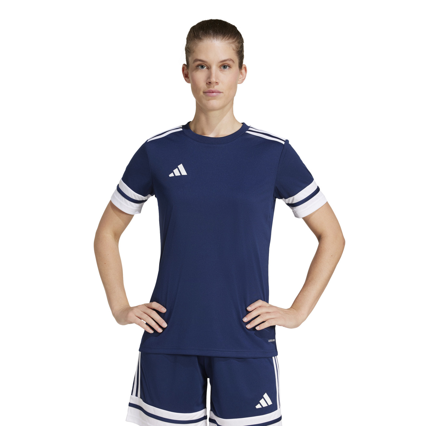 Adidas Squadra 25 Voetbalshirt Dames Donkerblauw Wit