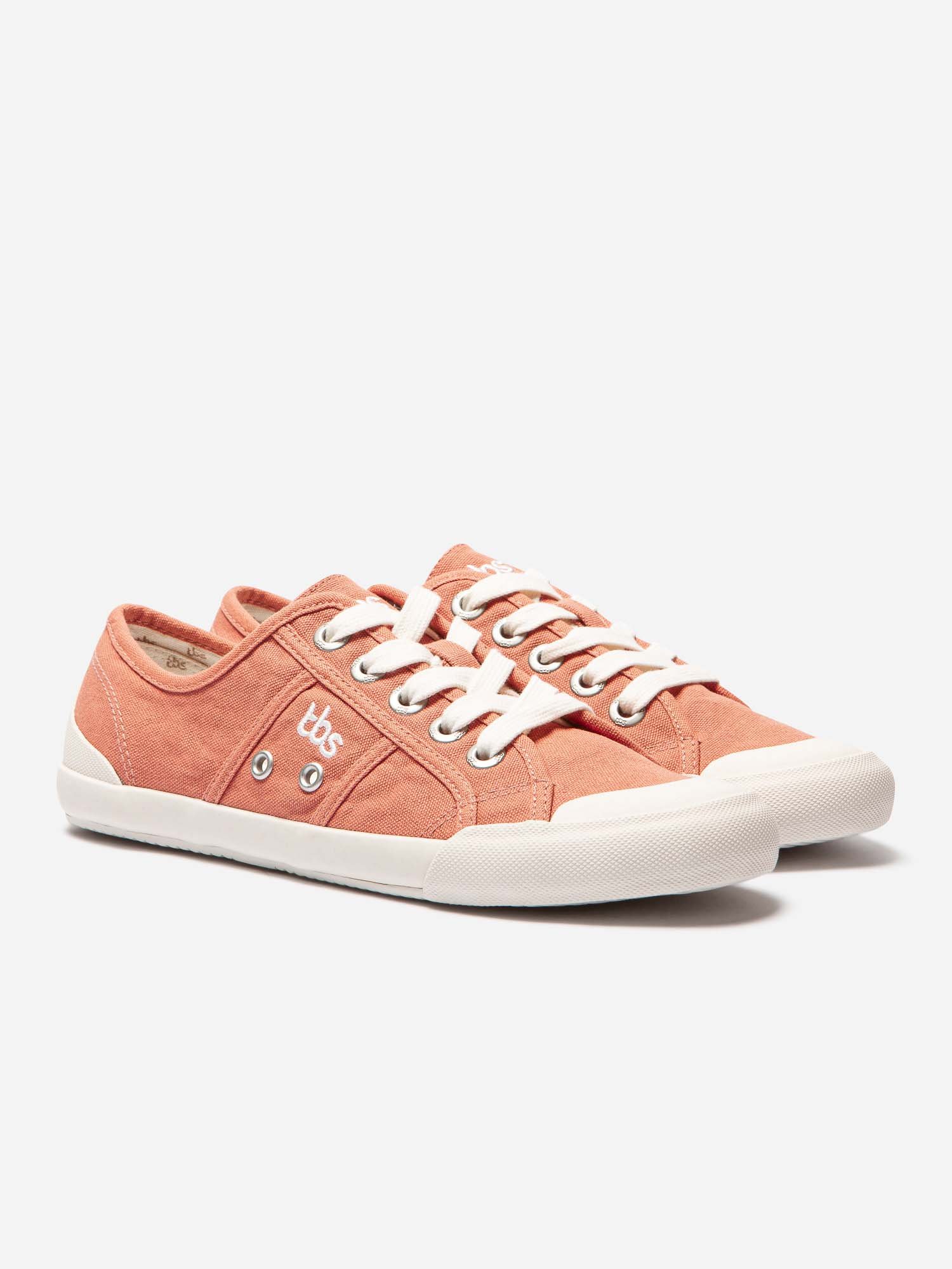 Tennis Femme En Toile Orange