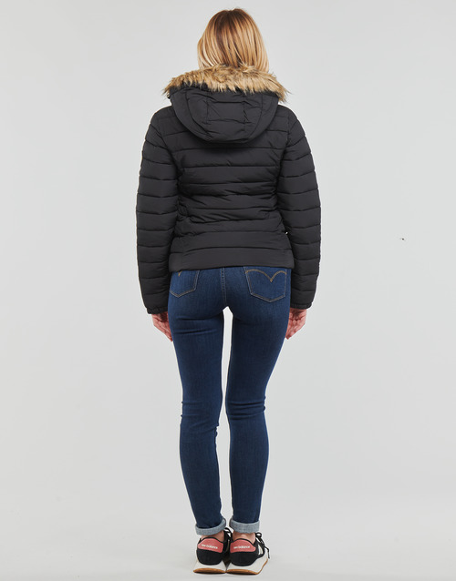 Superdry - CLASSIC FAUX FUR FUJI JACKET Negro
