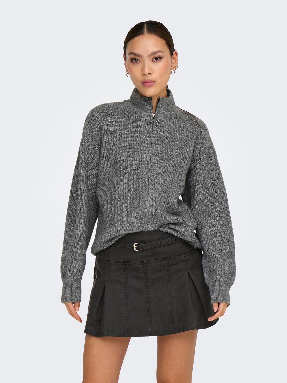 ONLTOKYO Strickjacke Dark Grey Melange