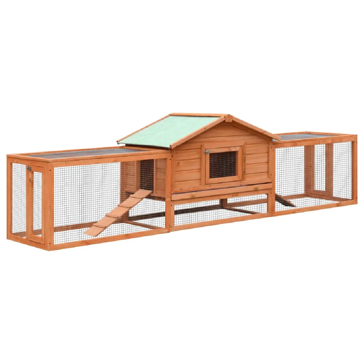 vidaXL Clapier Pin massif Sapin 310x70x87 cm