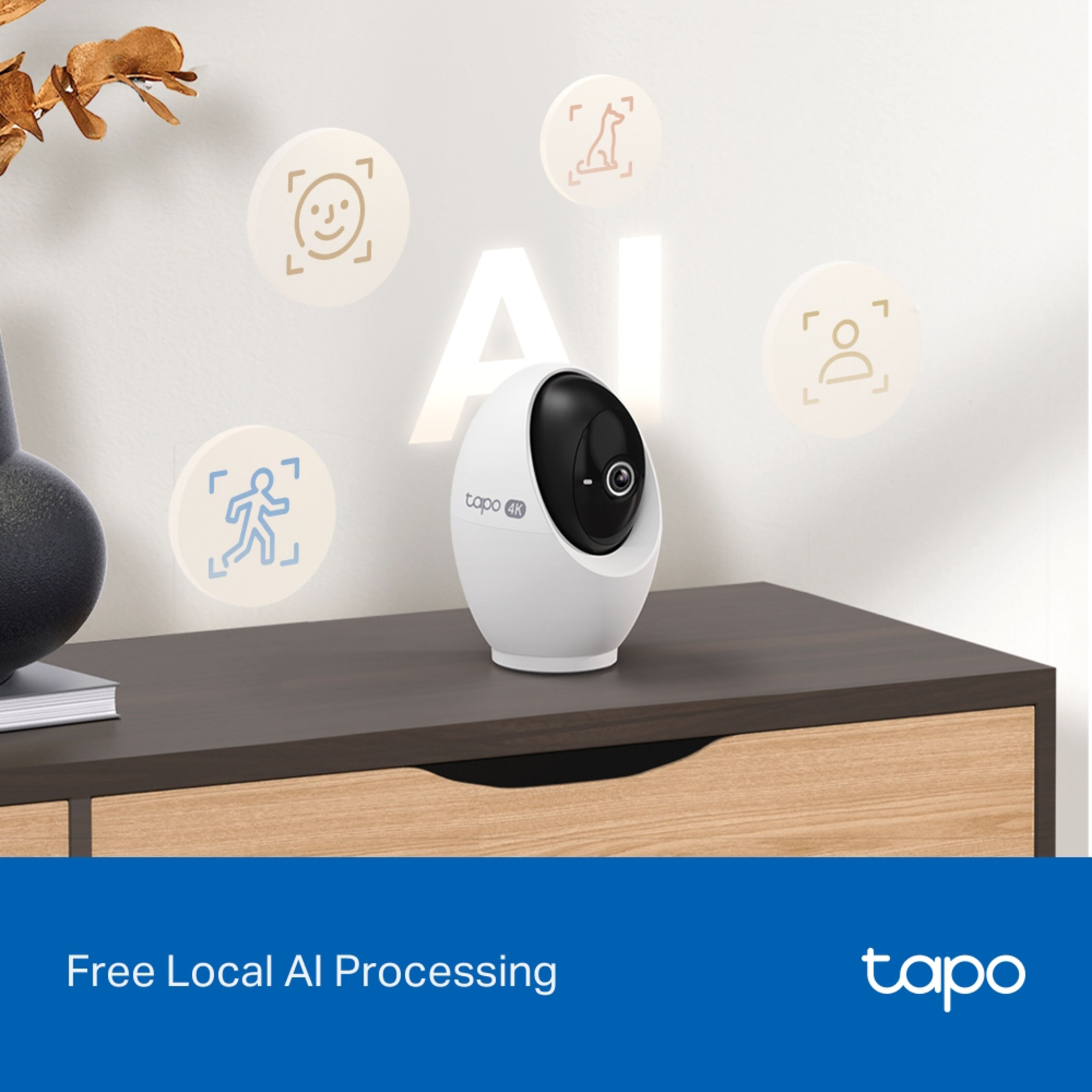 TP-link Tapo C260 Pan/Tilt AI Trådløst Overvåkingskamera