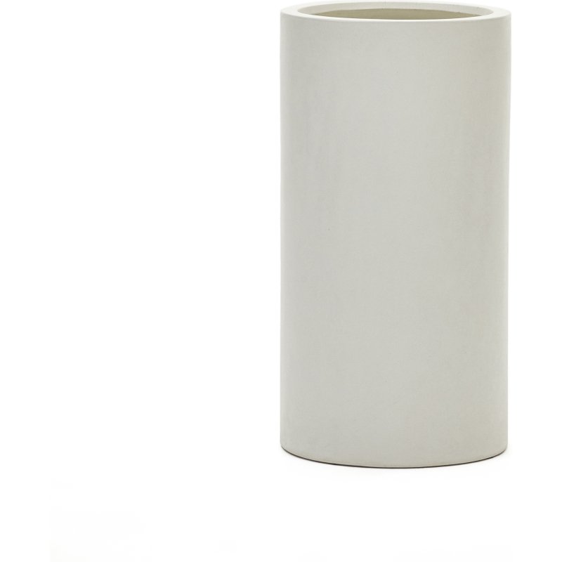 Cache-pot Aiguablava en ciment blanc Ø 42 cm