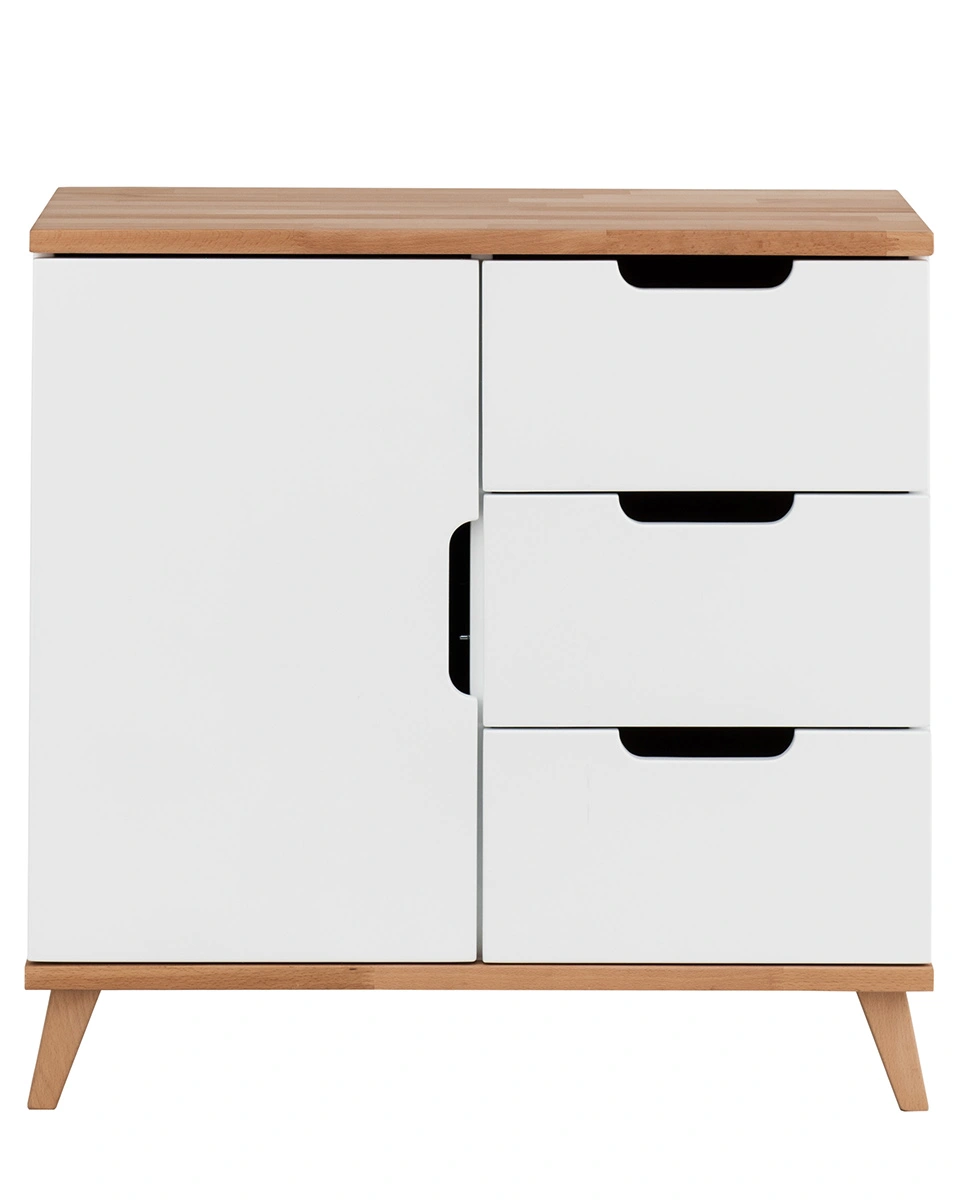 Kommode INFANSCOLOR II (Farbe: weiß/Buche)