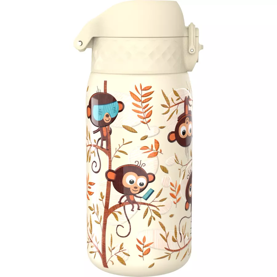 ion8 Kinder-Wasserflasche Edelstahl 400 ml beige