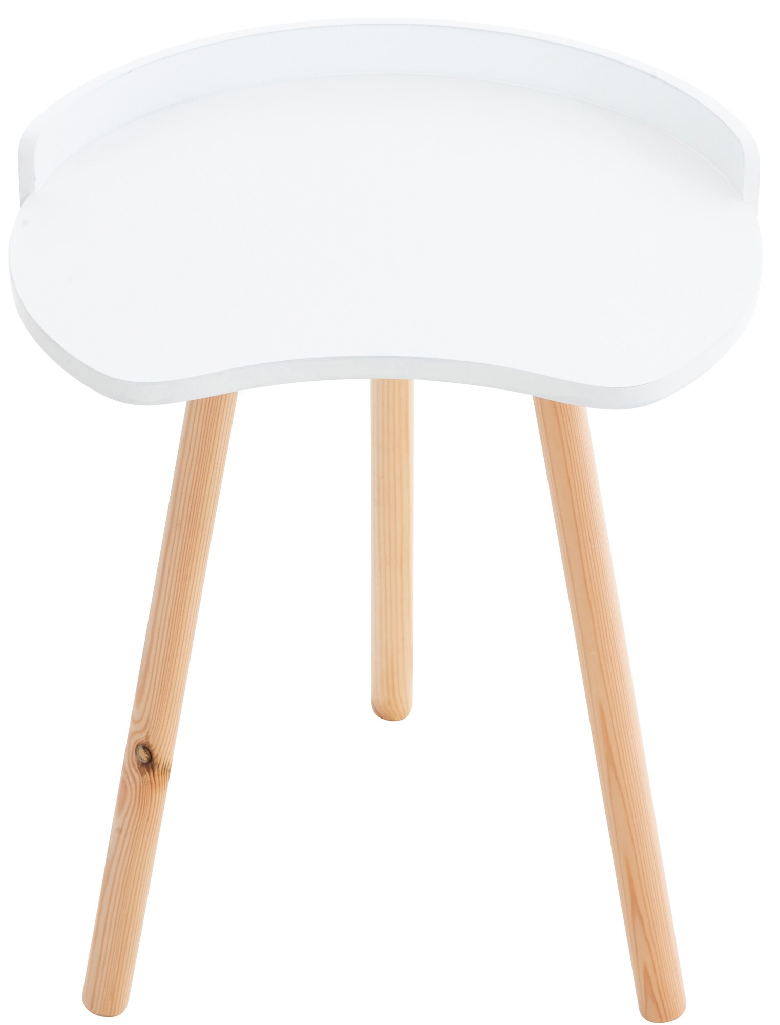 CLP Beistelltisch Jannis I Beine Aus Buchenholz I Beistelltisch Im Skandi-Look I Kleiner Couchtisch