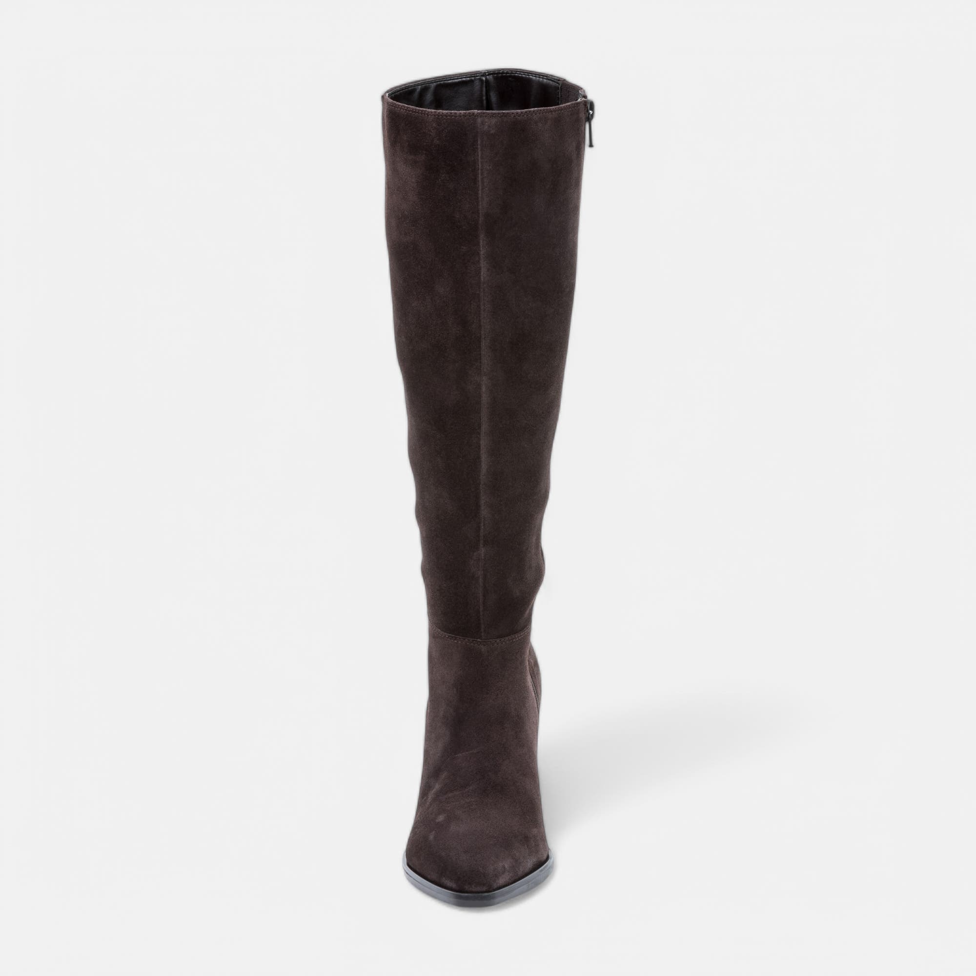 Bottes à talon Femme en cuir marron