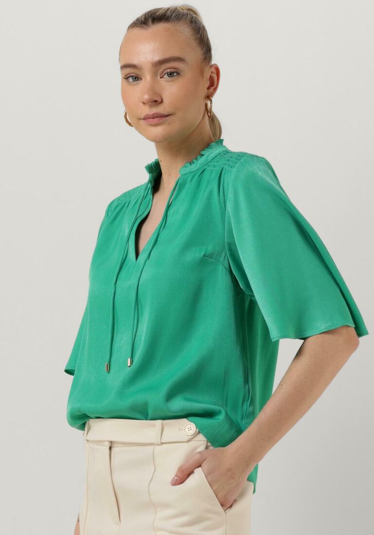 FREEBIRD groene freebird blouse wv-wash-satin-vis-23-1.1