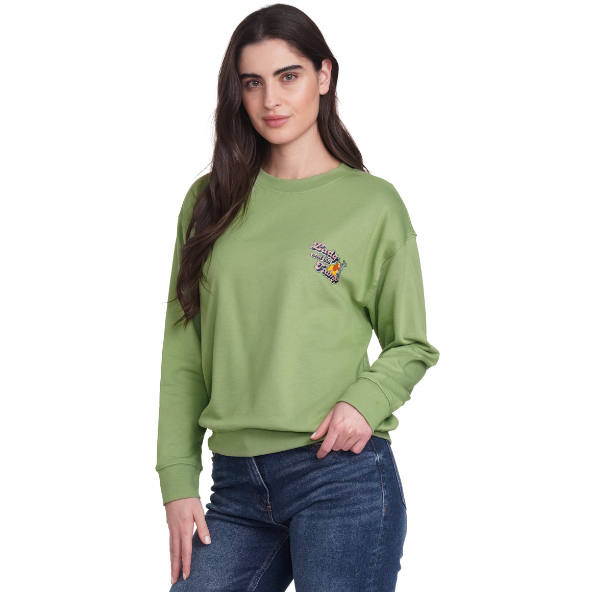 Gina Benotti Disney Classics Sweatshirt mit großem Motiv grün