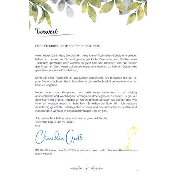 Claudia Groß Die kleine Tischharfen-Schule