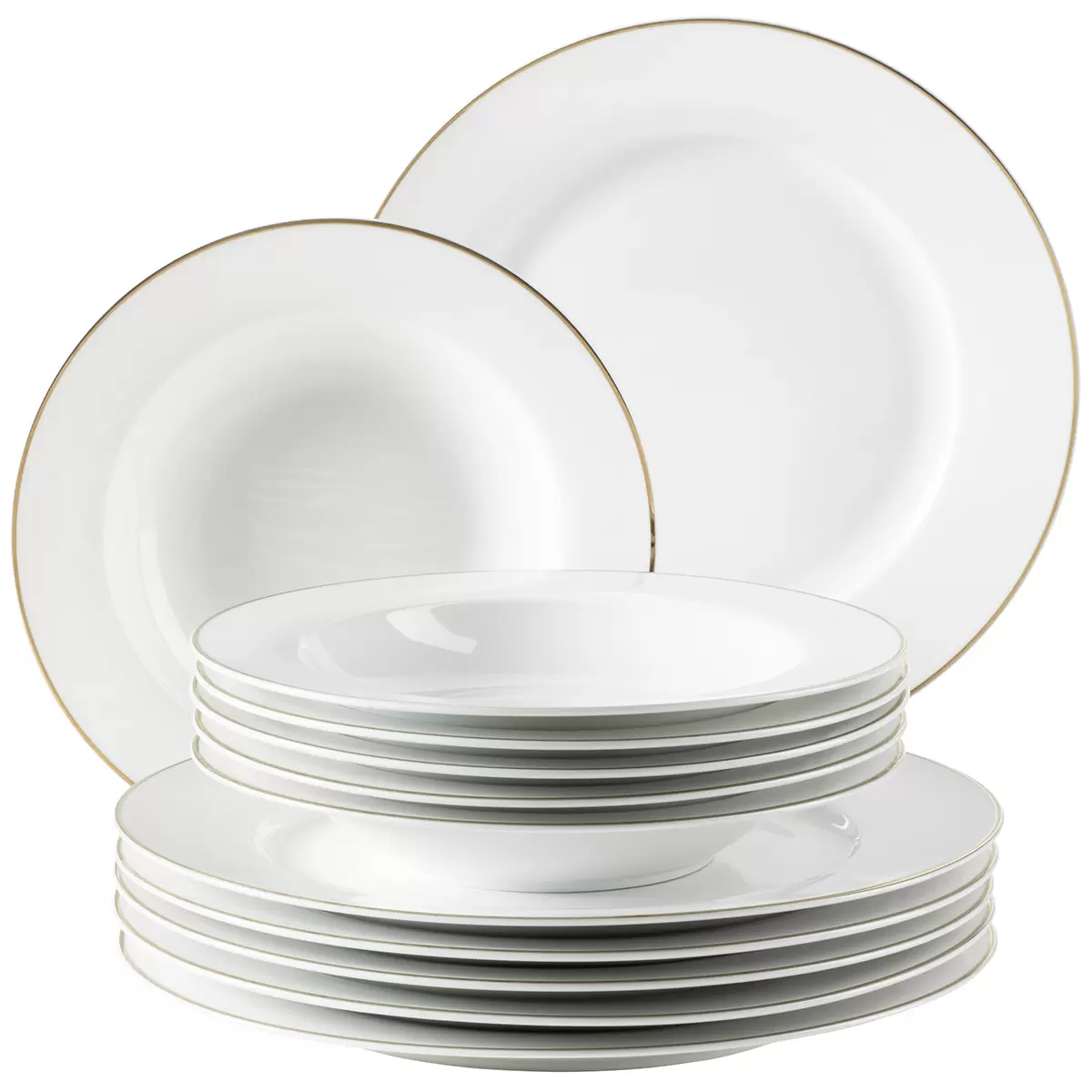 Tafelservice 12-tlg. PROFESSIONAL DINING weiss,gold