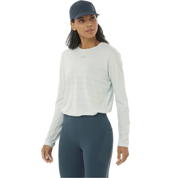 T-shirt trail SALOMON SENSE AERO LS TEE GFX W MISTY BLUE