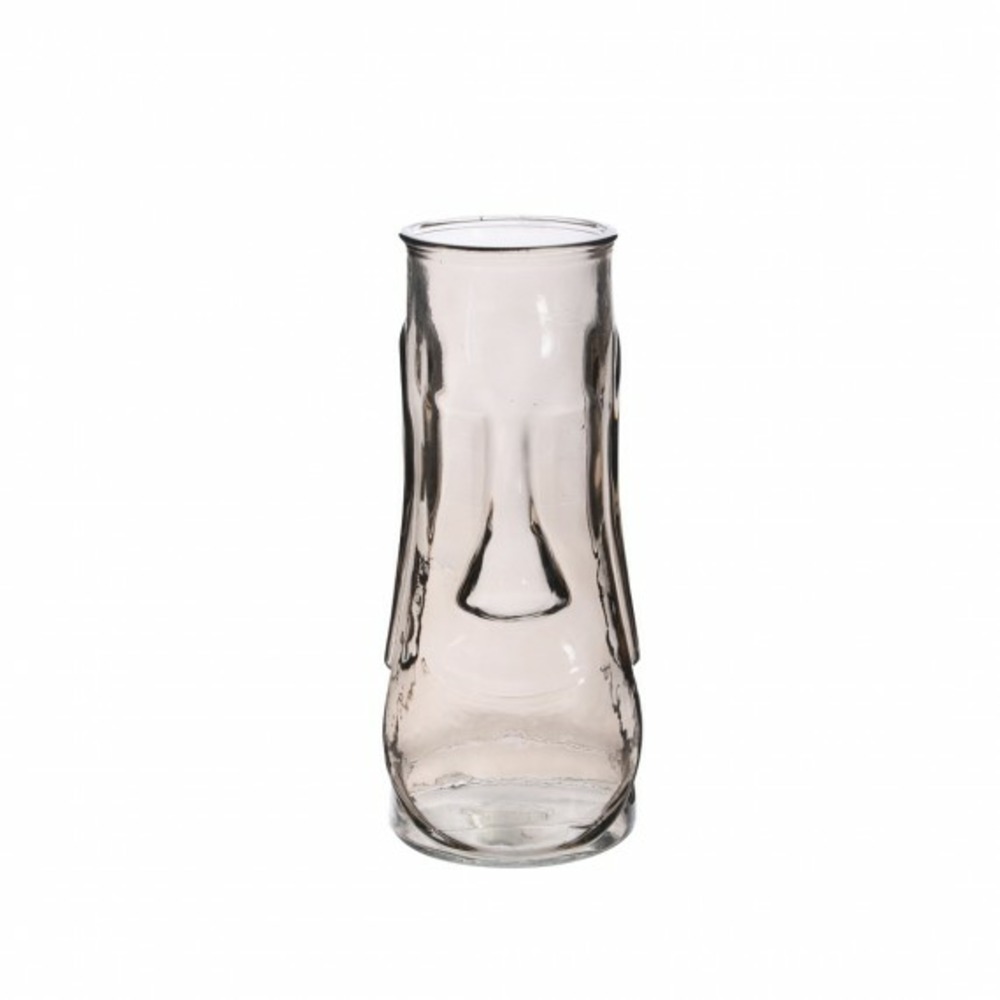 Vase moai taupe