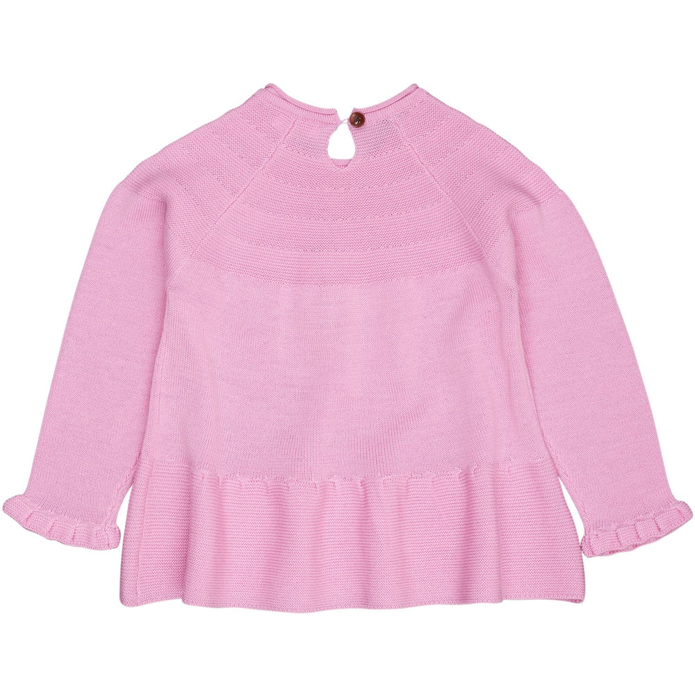 Køb COPENHAGEN COLORS Syringa Merino Strik Bluse Med Flæse