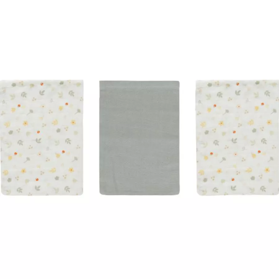 bébé jou® Muslinwaschhandschuh 3er-Pack Bohemien Garden