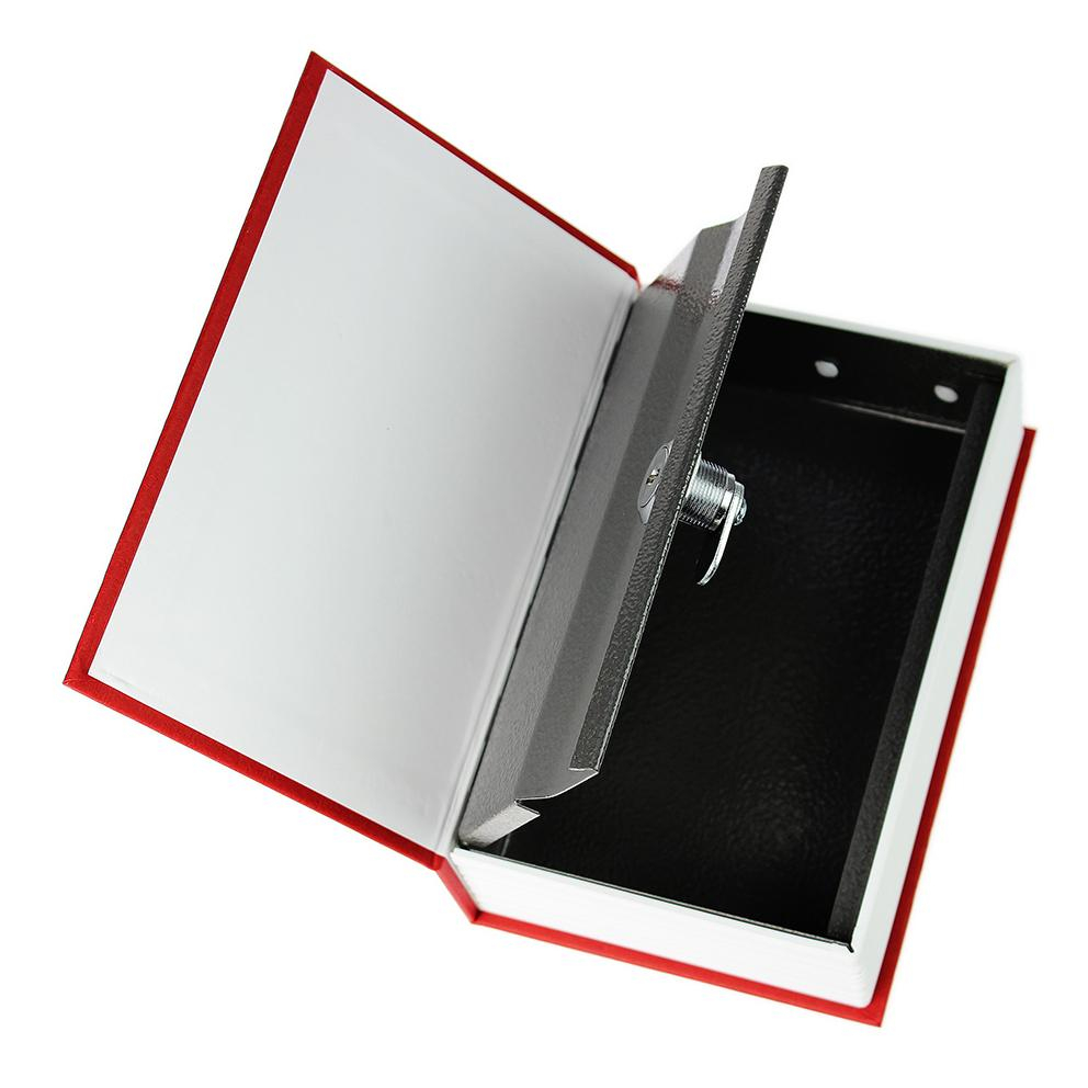 (17.5x11cm) Buch Tresor Attrappe Geheimversteck Geldkassette mit Schloss für Geld / Wertpapiere / Schmuck