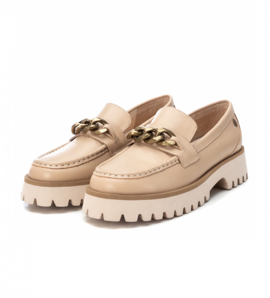 Sapatos de couro Carmela 160358 bege