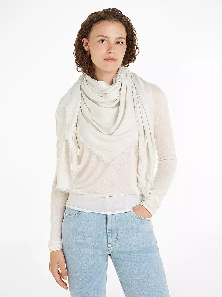 CALVIN KLEIN Schal creme
