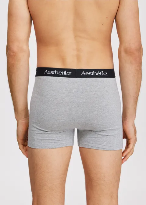 Boxer 3-pack blauw grijs grijs (GRS.MEL)