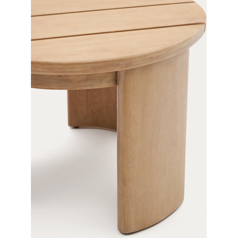 Table auxiliaire Xoriguer en bois d’eucalyptus Ø 64,5 cm