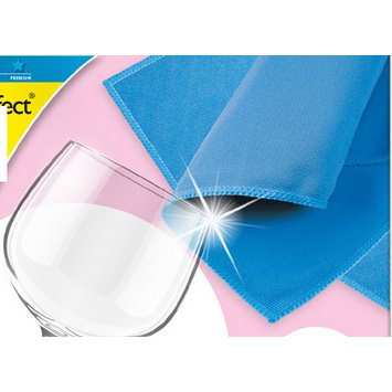 Chiffon microfibre pour verres, bleu