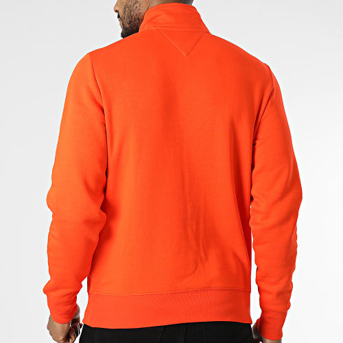 Sweat Col Zippé Logo 0954 Orange