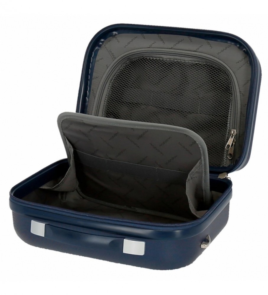 Nécessaire Movom Riga ABS, adaptável, azul marinho - 29x21x15cm -