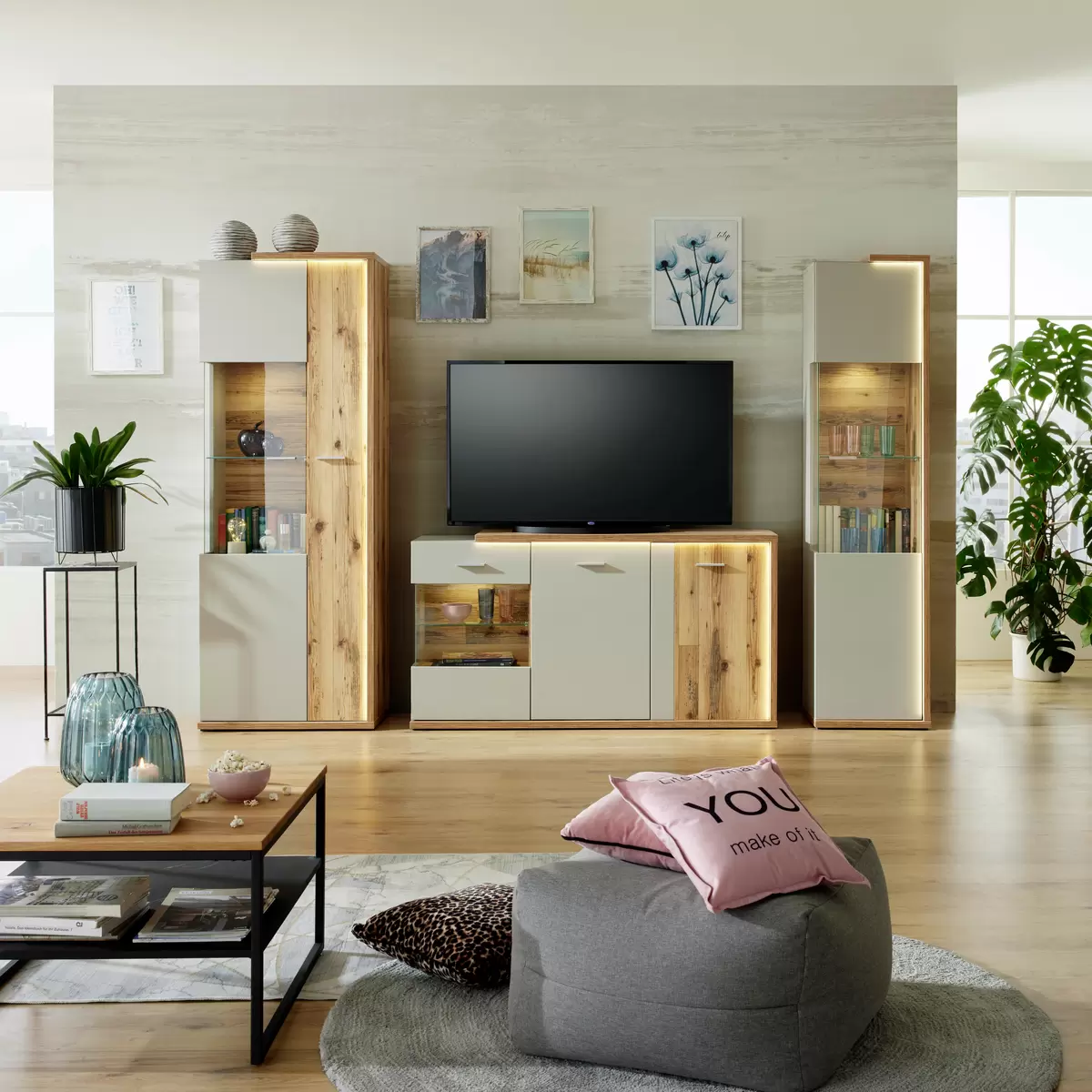 Sideboard Ambiente braun,grau