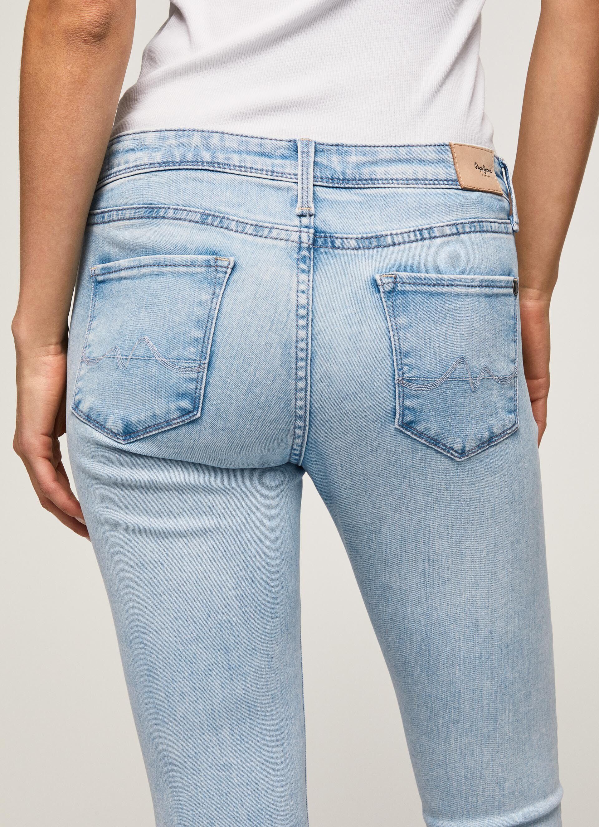 Calça jeans Lola Fit Skinny de cintura média - jeans