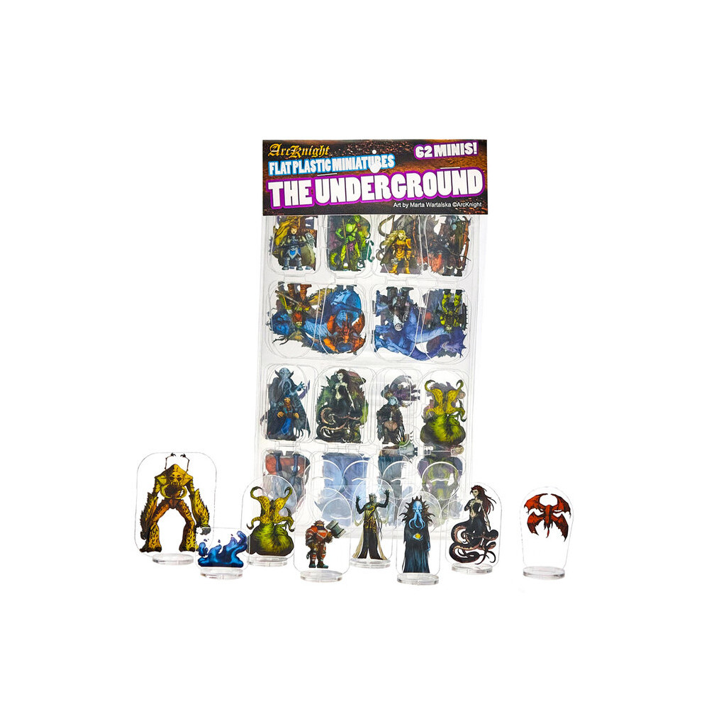 Flat Plastic Miniatures - The Underground - 62 Pieces