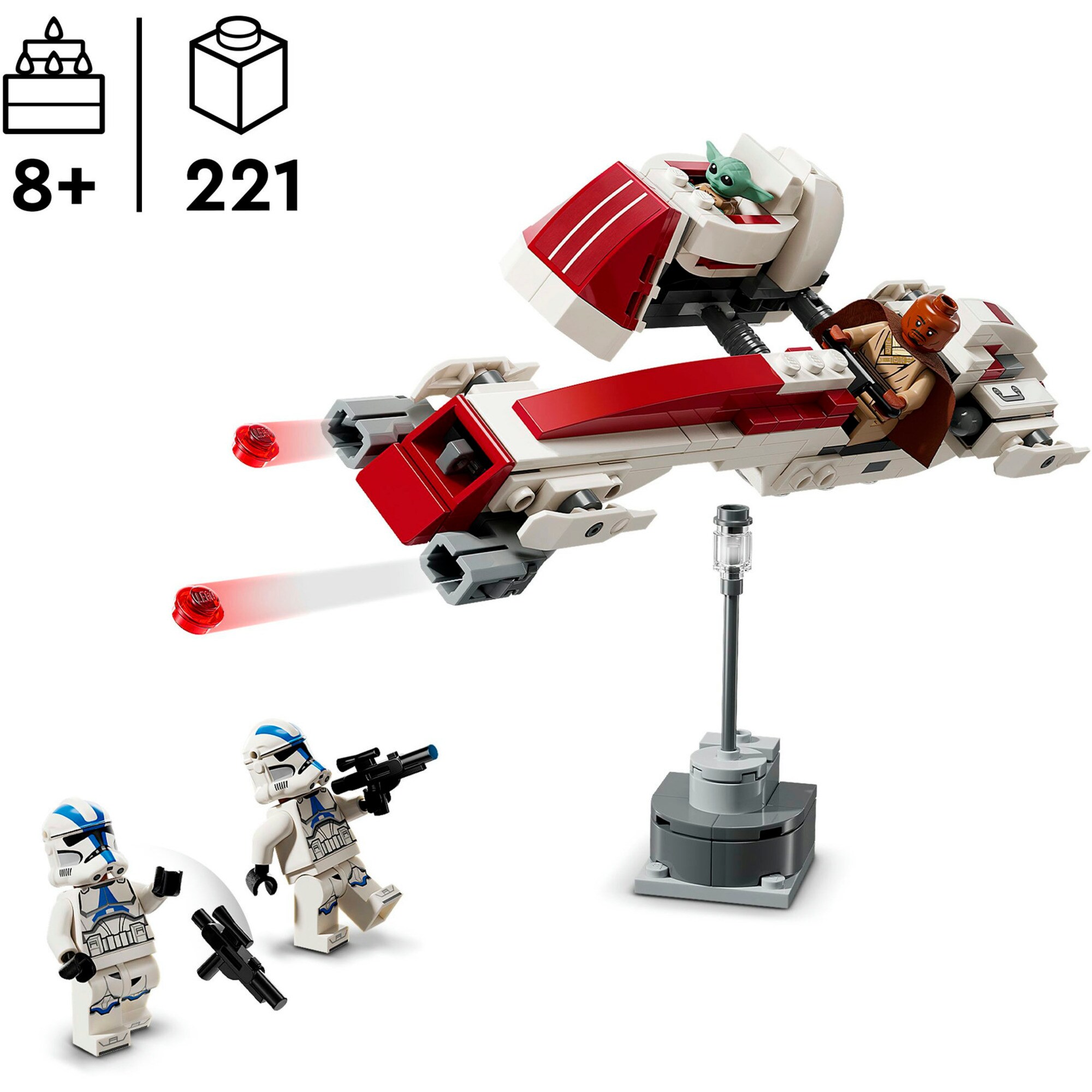 LEGO Konstruktionsspielzeug Star Wars Flucht mit dem BARC Speeder