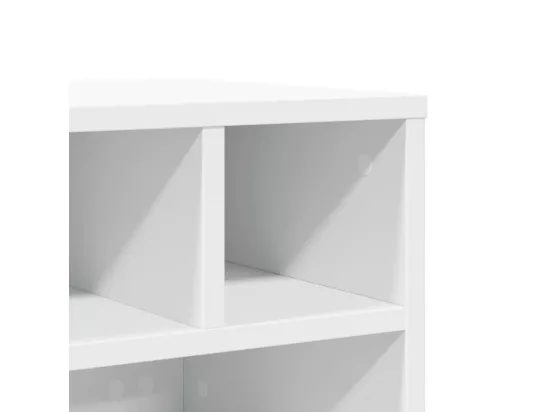 Support d'imprimante avec roulettes blanc 41x32x34,5 cm