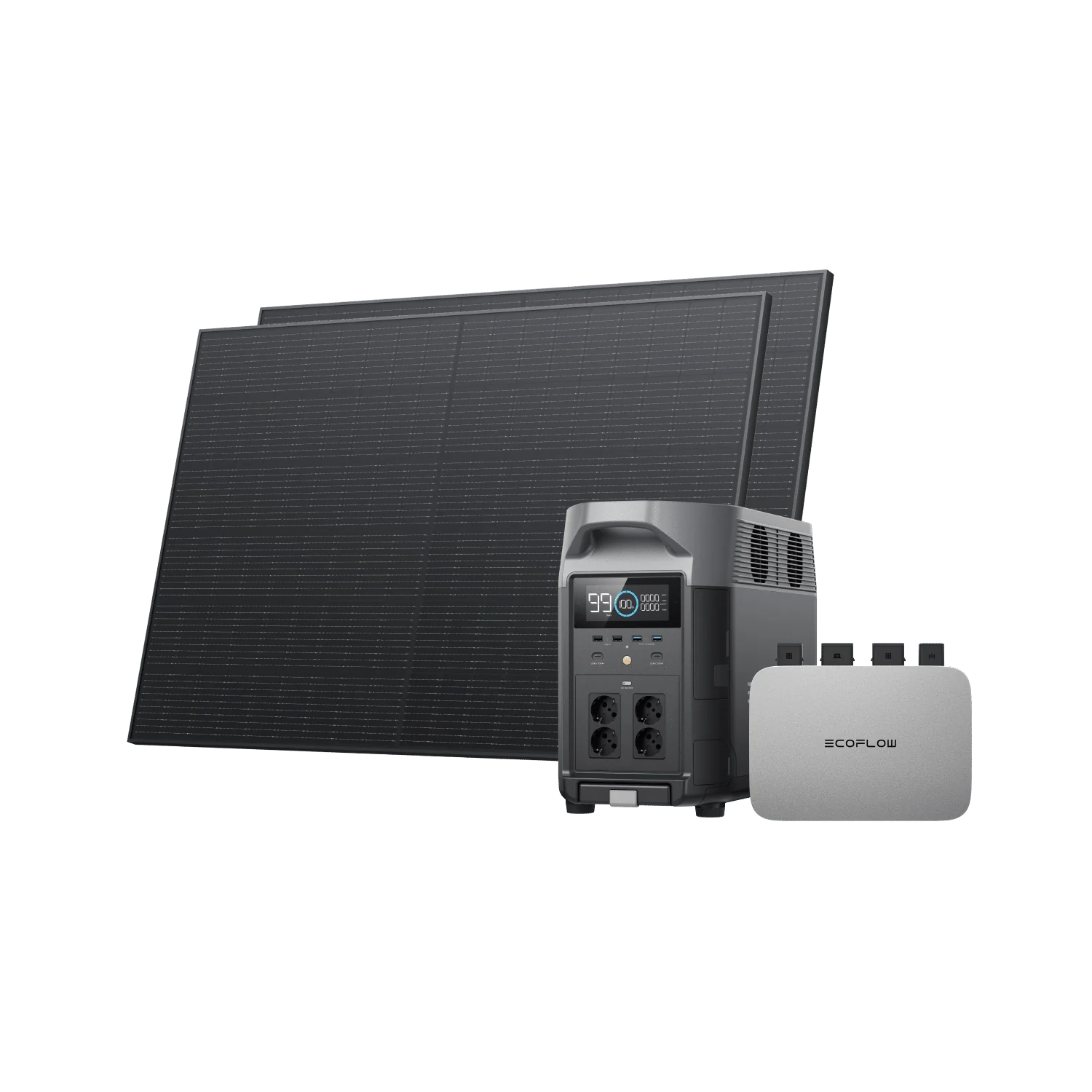 EcoFlow PowerStream Balkonkraftwerk mit 3 kWh Speicher 800W - DELTA Pro