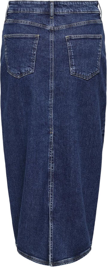 ONLY ONLMILLA MIDI SKIRT DNM CS Dark blue denim