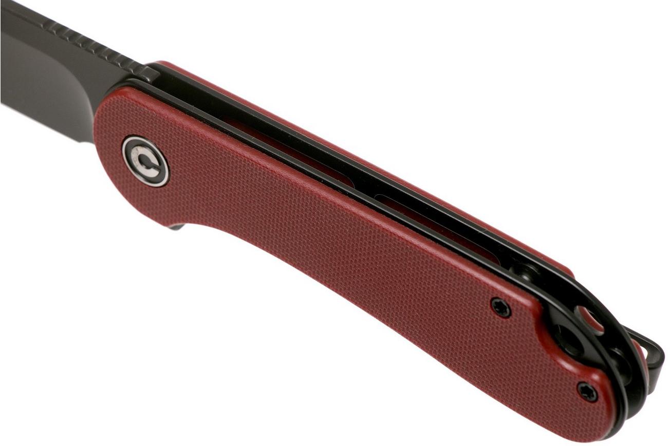 Civivi Elementum C907A-1 Black, Burgundy G10 zakmes