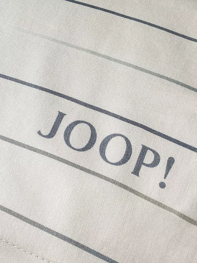 JOOP Satin Bettwäsche 200x200cm MOVE Stone grau